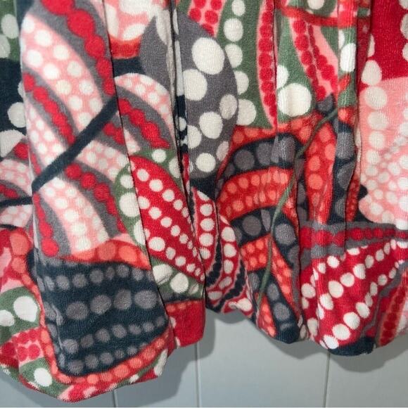 Tibi Terrycloth Bubble Hem Retro Print Razorback Mini Dress Pink Gray Green XS - Picture 5 of 9